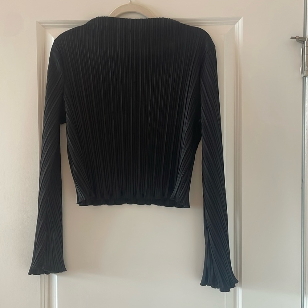 NWOT ASTR the label black mock neck blouse